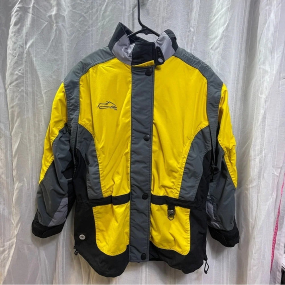 Ski Doo Sno Gear Jacket Men’s Yellow Black Size SM Drake Vintage 90s